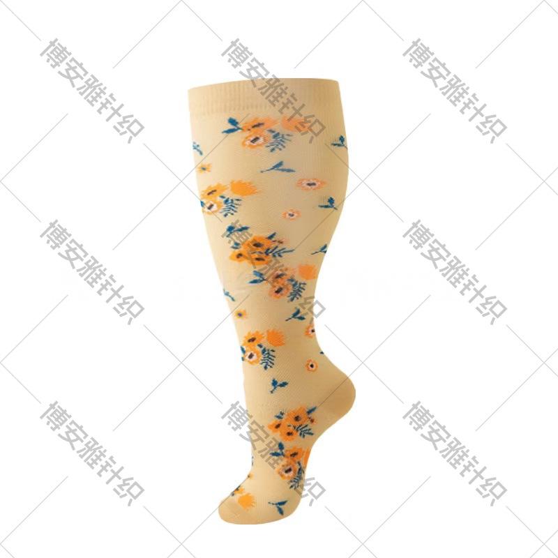 Meias de Compressão Esportivas Plus Size Resistentes ao Odor para Homens