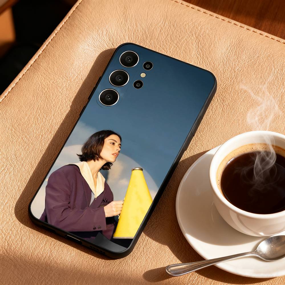 

G-Gracie A-Abrams Singer Phone Case For Samsung S26,S25,24,23,22,30,21,10,9,Ultra,Plus,Lite,FE Soft Black Case Samsung S26