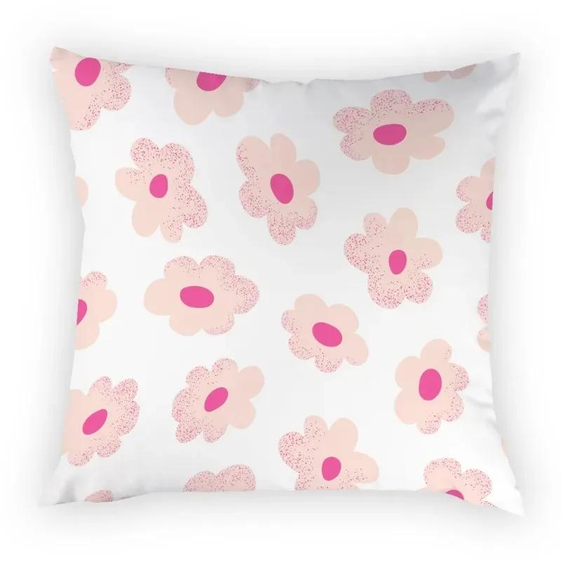 Sofa Floral Pattern Cushion Cover Floral Retro Art Pillowcase Home Chair Decoration Creative Pillow