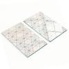 Durable and Stylish Glass Boards with Geometric Pattern 2x30x52 Cm