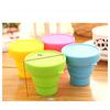 Portable Silicone Telescopic Folding Cup, Candy Colored Design, Travel Camping Bathroom Multi-Purpose Cup