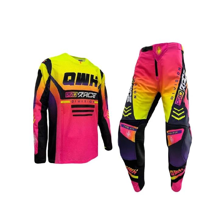 2026 Set Abbigliamento Motocross Set Maglia MX Abbigliamento da Gara ATV Kit Moto Enduro Tuta Moto Fuoristrada QW2