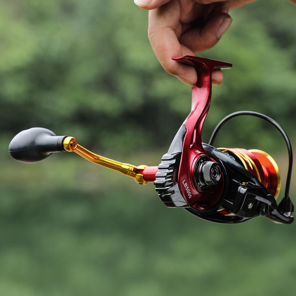 Sougayilang Innovative 12+1BB 5.5:1 Spinning Reel 14KG Max Drag Power Fishing Reel for Bass Pike Fishing Rod