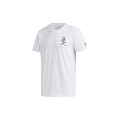 Neo Cartoon Duck Sports Crew Neck T-Shirt Men Tops White GJ5644