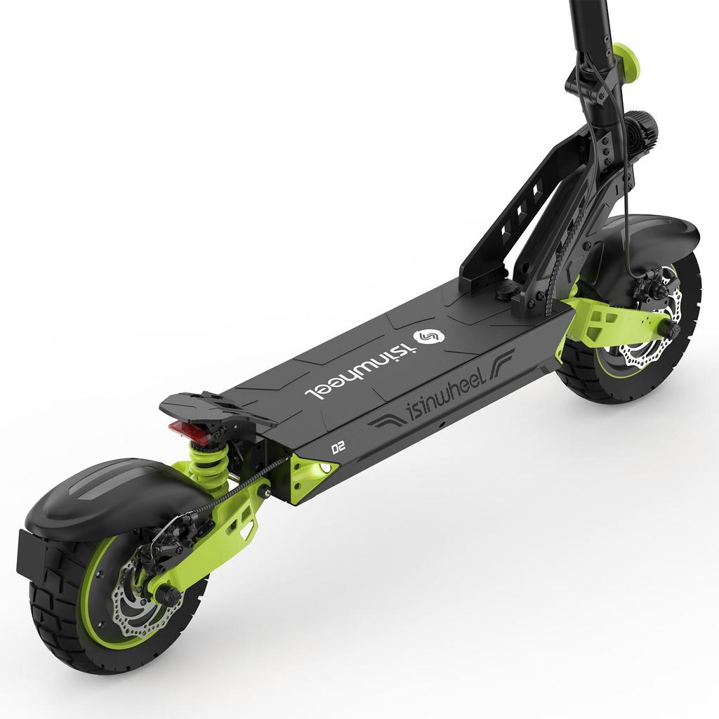 Isinwhhel D2 Urban Community Electric Scooter 48V15.6Ah Battery 1000W Motor 10 Inch Off-Road Tires With Front&Rear Dual Disc Brakes