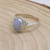 Chalcedony 925 Sterling silver Ring, Oval Gemstone Handamde Ring