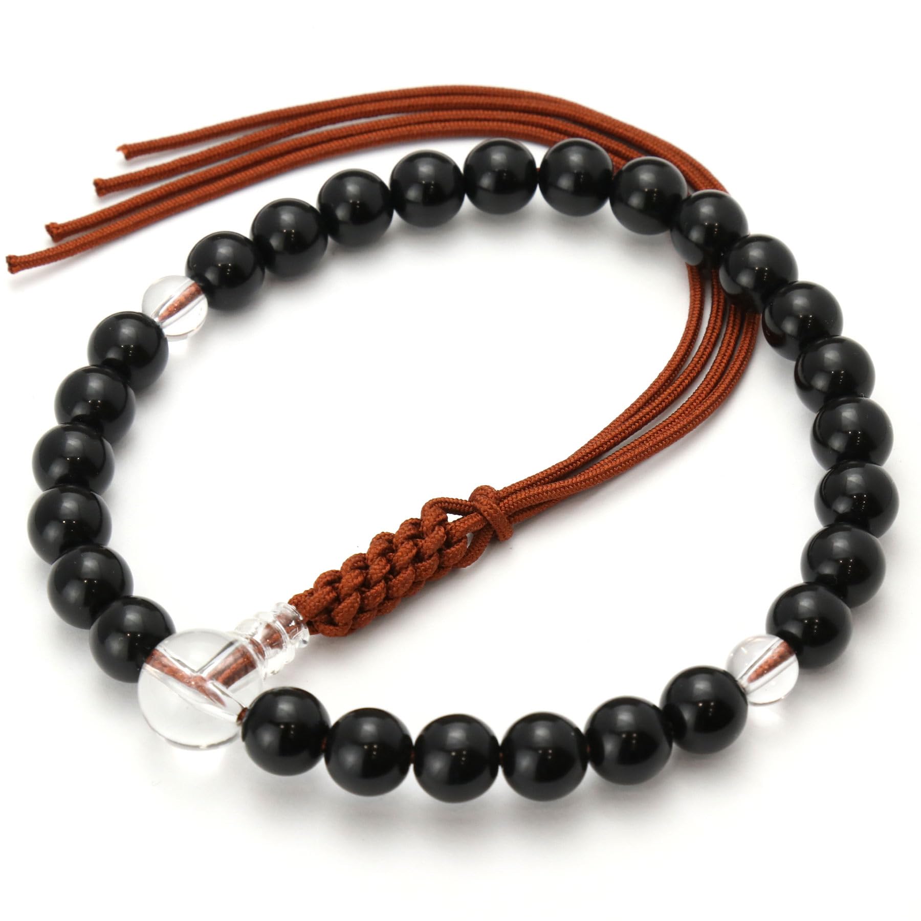 

Men s and Women s Buddhist Prayer Beads, Made of Ebony and Onyx-Like Acrylic, 27 Beads, Unisex, Suitable for All Sects, Informal Funerals, Buddhist