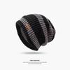 Retro Color Block Korean-Style Slouchy Knit Hat