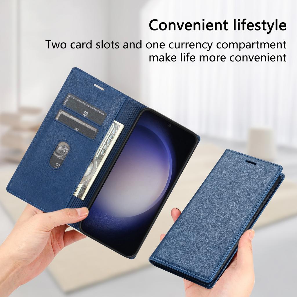 BKS-001 For Xiaomi Redmi Note 13 5G Case Drop-resistant Leather Cover with Magnetic Closure