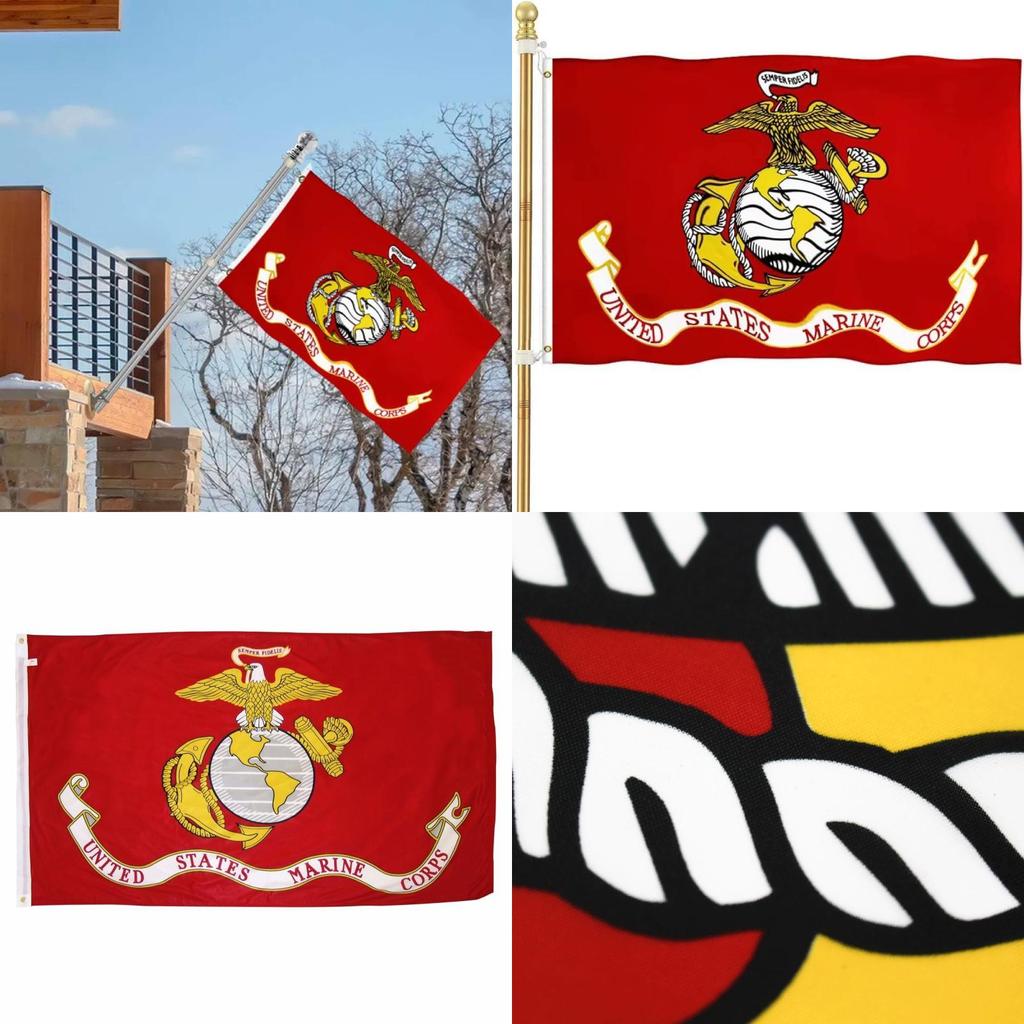 United States Marine Corps Polyester Outdoor Flag For Military Decoration