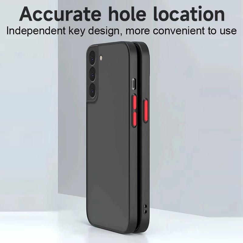 Støtsikkert matt deksel for Samsung A55 A35 A25 A15 A54 A34 A24 A14 A04 A33 A53 A23 A13 A52 A32 A22 A12 A51 A71 S22 S23 S24 S20 S21 FE Plus Ultra Cover
