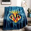 Villarreal CF Theme Blanket Suitable For The Sofa Camping And Travel Made Of Soft Flannel Material An Ideal Gift For Occasions Such As Birthdays And G
