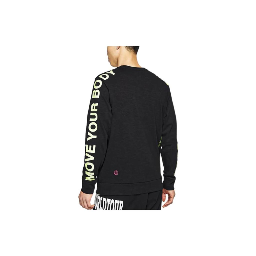 Nike Sportlich Lässig Bedrucktes Buchstabenmuster Rundhals Sweatshirt Herren Oberteile Schwarz DA0630-010
