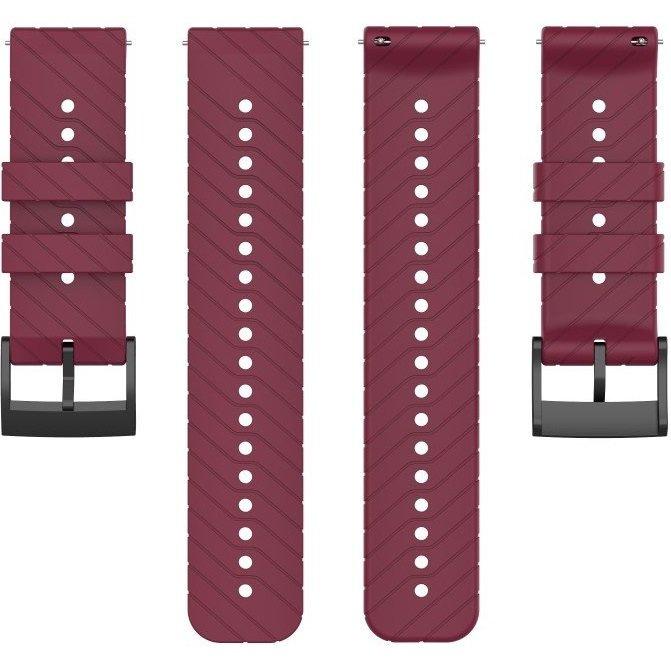 Silicone Strap for Suunto 9 24 - Wine Red