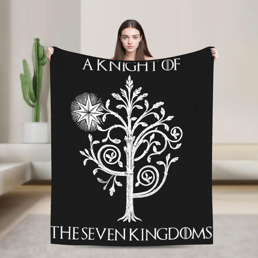 A Knight Of The Seven Kingdoms Printed Fashion Blanket For Men Women Super Soft Throw Fashion Blankets for Living Room Es Multi-size