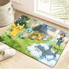 Pokemon Gengar Mimikyu Night Forest Cartoon Print Non-Slip Doormat, Absorbent Floor Mat for Home Decor