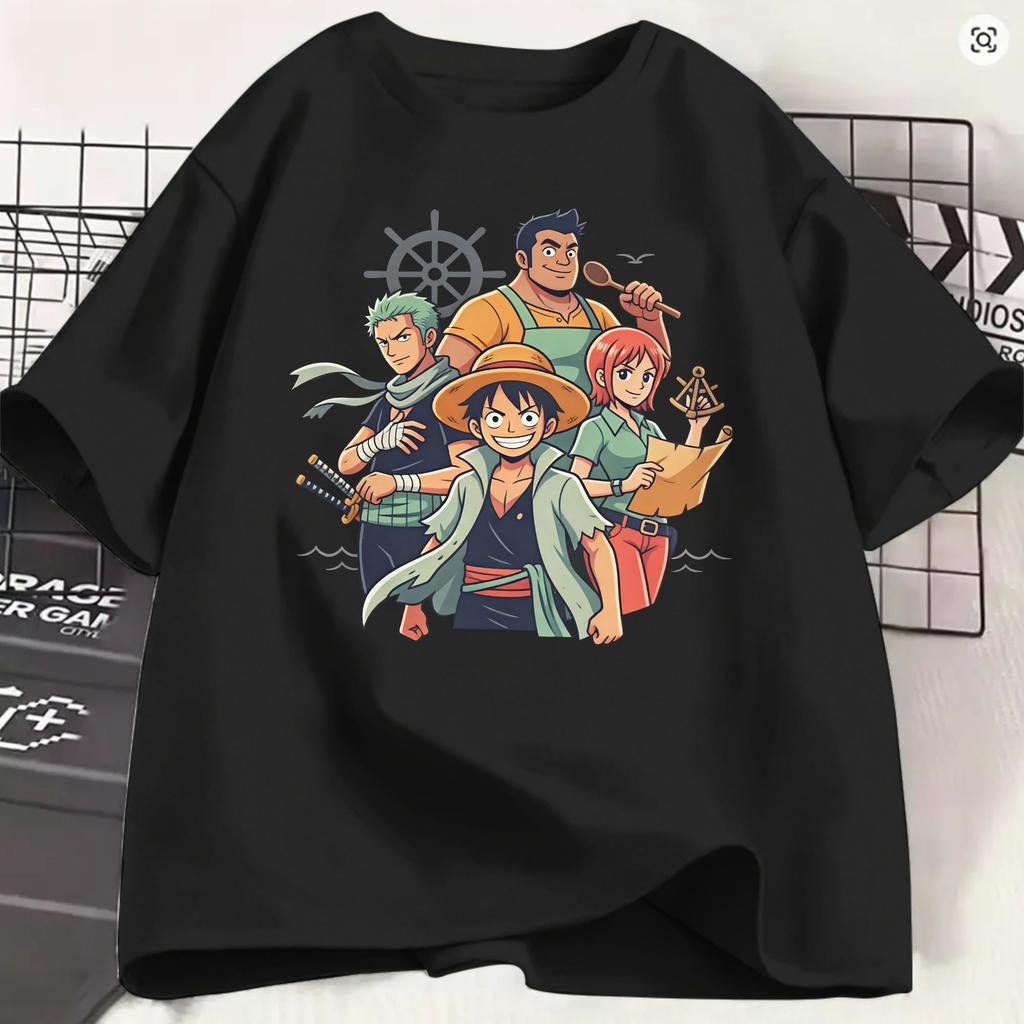 Ones Pieces Anime T Shirt Summer Fashion T Shirts Unisex 100 Cotton Comfortable Plus Size Top Tees Shortsleeve Vintage Tshirt