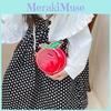 Children Shaped Peach Shoulder Bag Simulation Pearl Chain Casual Bag Crossbody