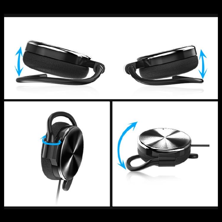 Sports Earbuds Wired Earphone with Microphone 3.5mm Plug Jack with Over Ear Hook