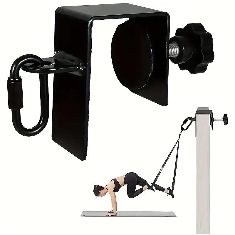 Heavy Duty Iron Door Anchor for Resistance Band - Adjustable Door/wall Installation, with Adjustable Height, Suitable for Yoga, Pull-up, Leg Lifting