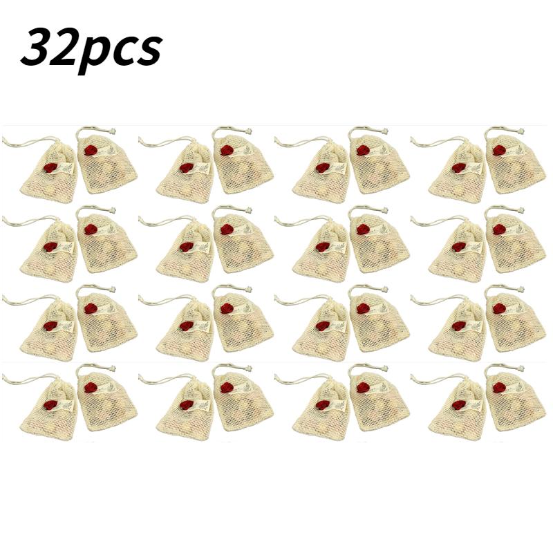 

32pcs Drawstring Mesh Rose Gift Bags Gift for Her/Him for Weddings Parties Jewelry Cosmetics Candy Drawstring Storage Gift Bags 9x14cm