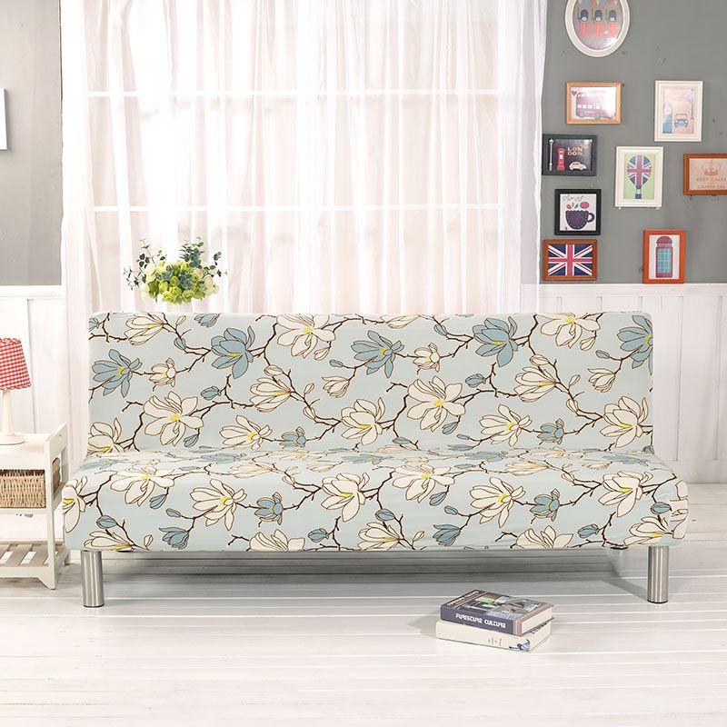 Premium Stretch Elastischer Armloser Schlafsofa Couchbezug Mit Weichem Stoff Und Ausgezeichneter Passform