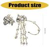 Fashionable Alloy Ear Cuff With Rhinestones Tassels Stylish Ear Pendant Charm Ideal For Weddings And Evening Event