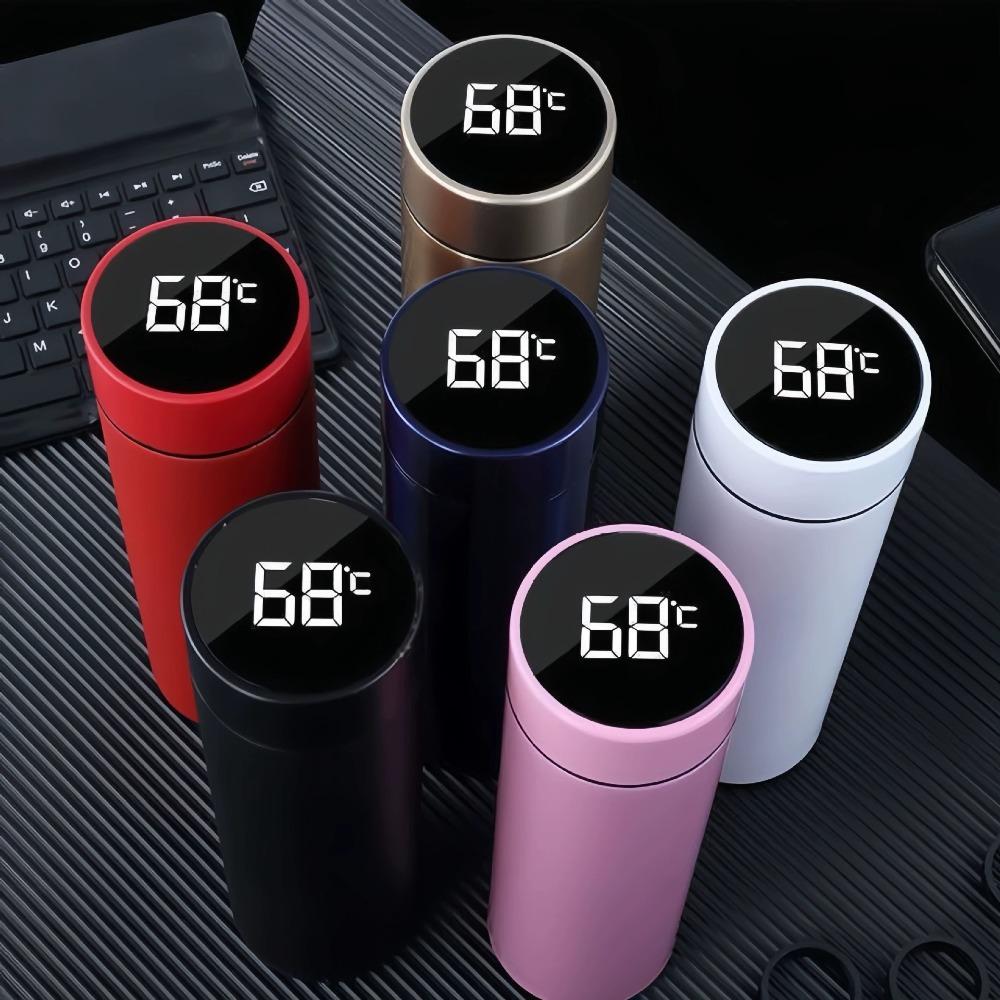 304 Stainless Steel Thermos Cup Smart Display Vacuum Water Cup for Men and Women Students High Value Office Cup