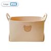 1-8PCS Bear Felt Storage Basket Snacks Toys Storage Basket Large Capacity Foldable Clothes Organizer Desktop Sundry Organizer