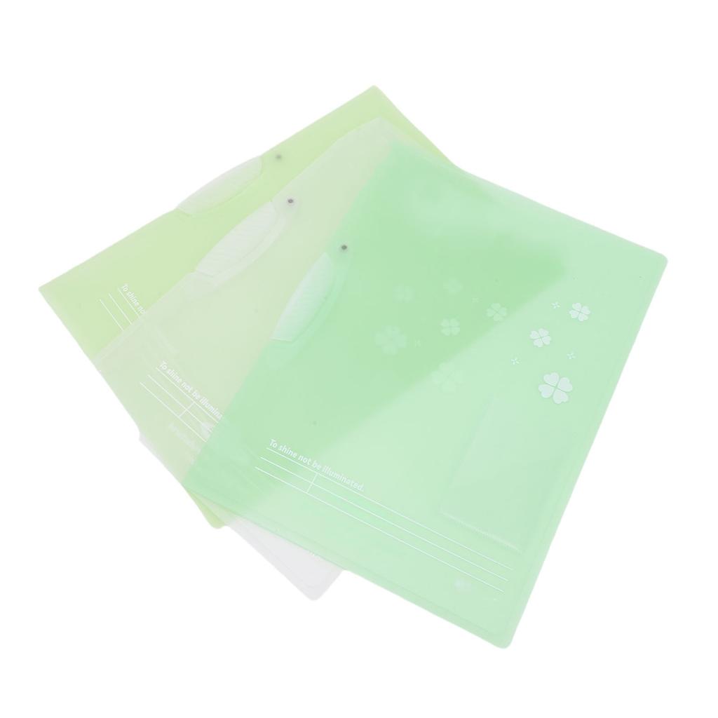 3 Pcs Report Cover with Clip 40 Sheet Capacity Clear Thickened PP File Folder for A4 and Letter Size Paper