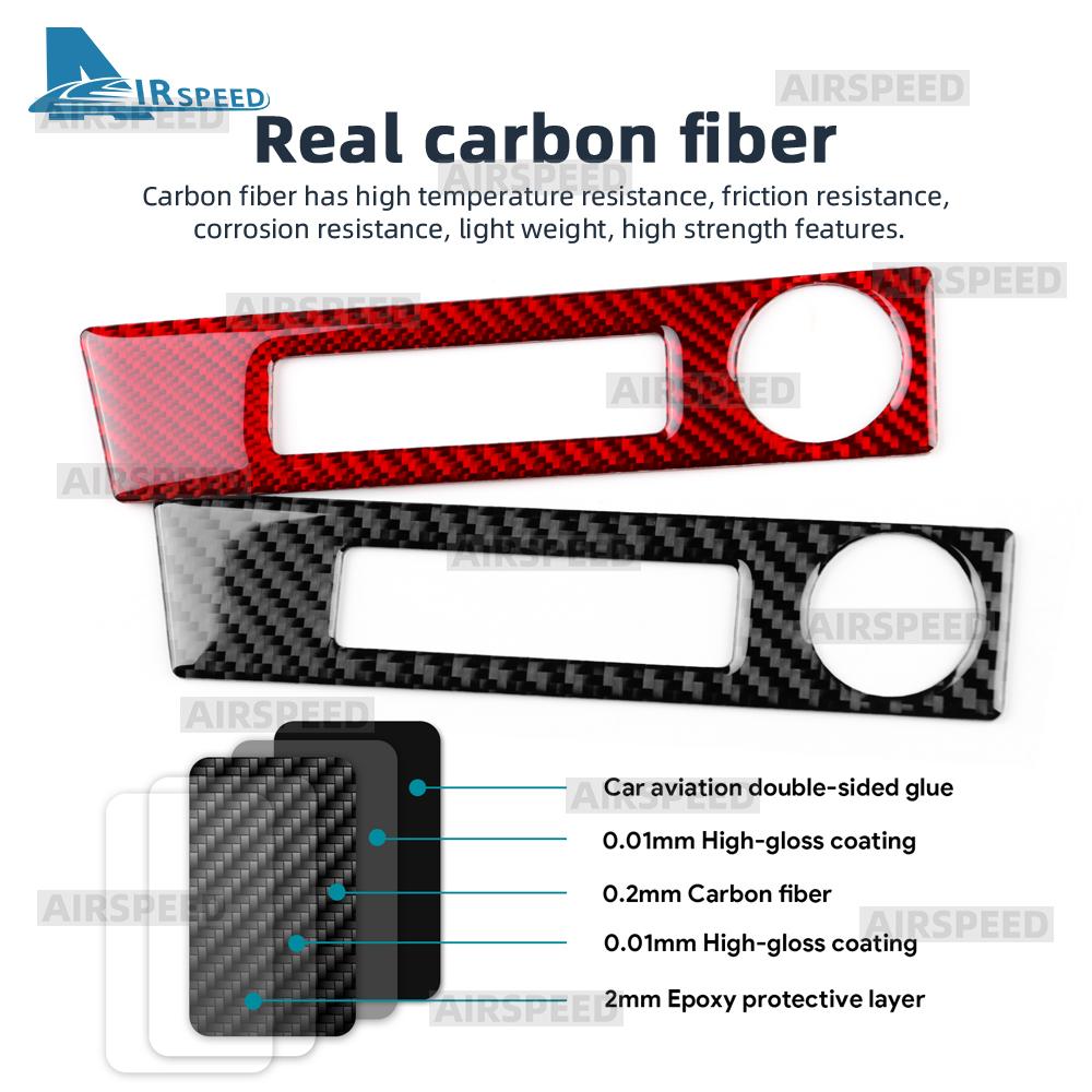 Real Soft Carbon Fiber Sticker For SEAT Ateca 5F 2016-2025 For Cupra Ateca 5F 2018-2025 LHD RHD Car USB Charging Port Frame Trim