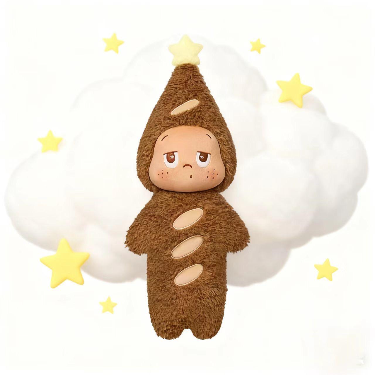 Baguette Star Person Hug Plush: Cartoon Healing Doll for Children s Bedtime Comfort 50cm 0.22kg