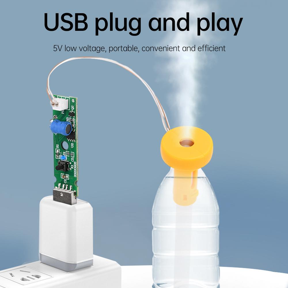 

DC 5V USB Interface Mini Humidifier Atomization Module Continuous Spray [Module + Atomization sheet + Cotton Swabs + Support] жёлтый