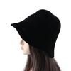 Casual Style Foldable Pure Color Caps Hollow Knitted Hat Linen Spring Basin Sun Hat Bucket Hat Female Hats Korean Style Caps
