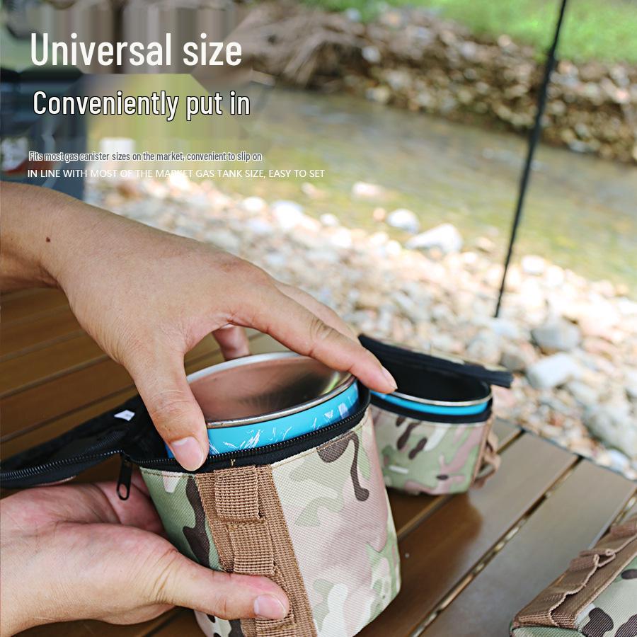 Mini Gas Can Cover: Insulated, Drop-proof Sleeve for Outdoor Camping - Multi-size Picnic Accessory.