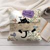 Bench Kitties Cushion Cover Short Plush Double-Sided Printing Home Machine Washable In Warm Winter Pillow Cover