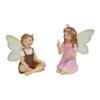 Resin Flower Fairy Boy & Girl Ornament - Creative Home & Garden Décor Gift