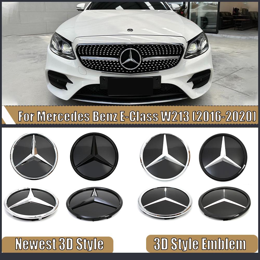 AAVM1 3D Front Grille Star Emblem For Mercedes Benz E-Class W213 2016-2020 E200 E250 E300 E350 E400 E450 Illuminated Logo