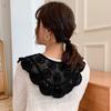 Vintage Palace Style Hollow Out Crochet Lace Shawl Women Blouse Shoulders Fake Collar Cape For Clothes Decoration