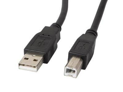 Cable USB 2.0 Lanberg AM-BM Ferrita 3m negro