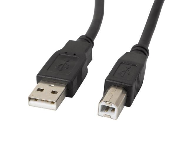 USB 2.0 Lanberg AM-BM Cable Ferryt 5m Black