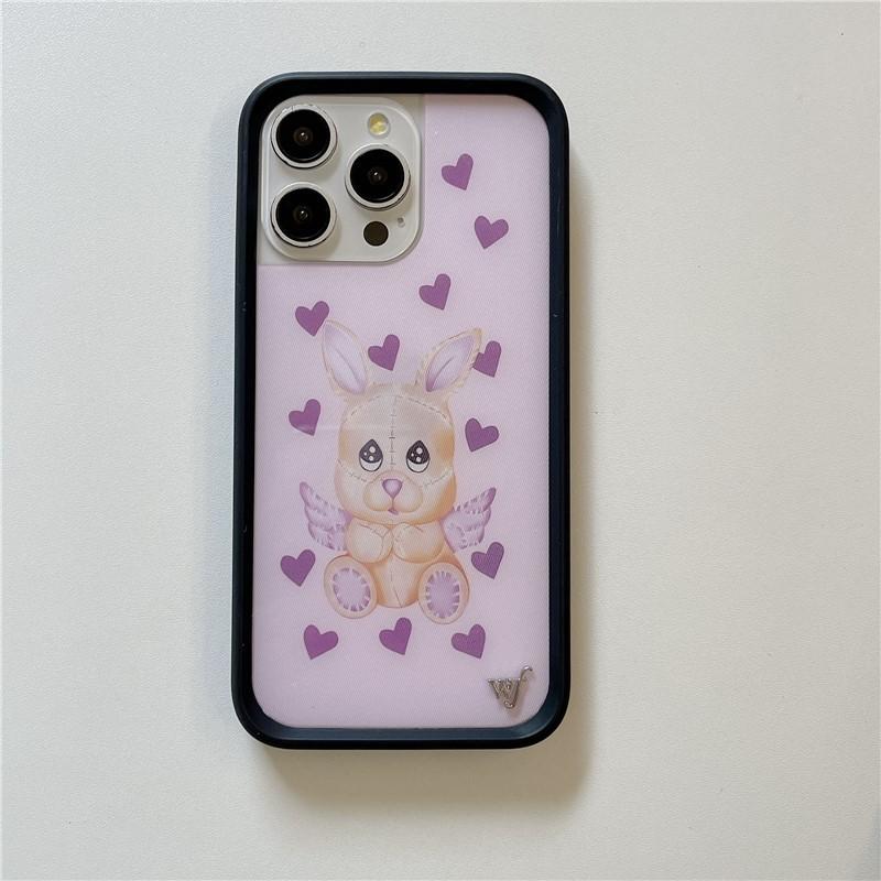 Phone Case IPhone 17 Pro Max 16 15 14 13 12 Series Cute Floral Rabbit Shockproof Protective Cover