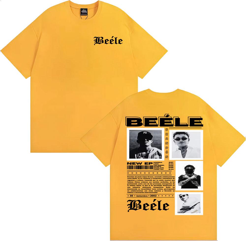 Rapper BEELE Brandon Album Tour 2025 Graphic T Shirt for Men Fashion Hip Hop Vintage T Shirts Summer Tops Casual Comfort Tshirt