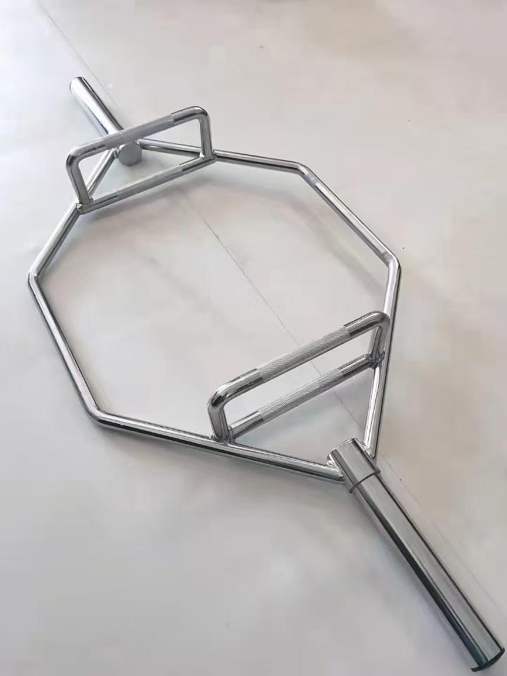 Hexagonal Olympic Bar - Open Ring Squat Deadlift and Farmer's Multi-Purpose Pull Rod
