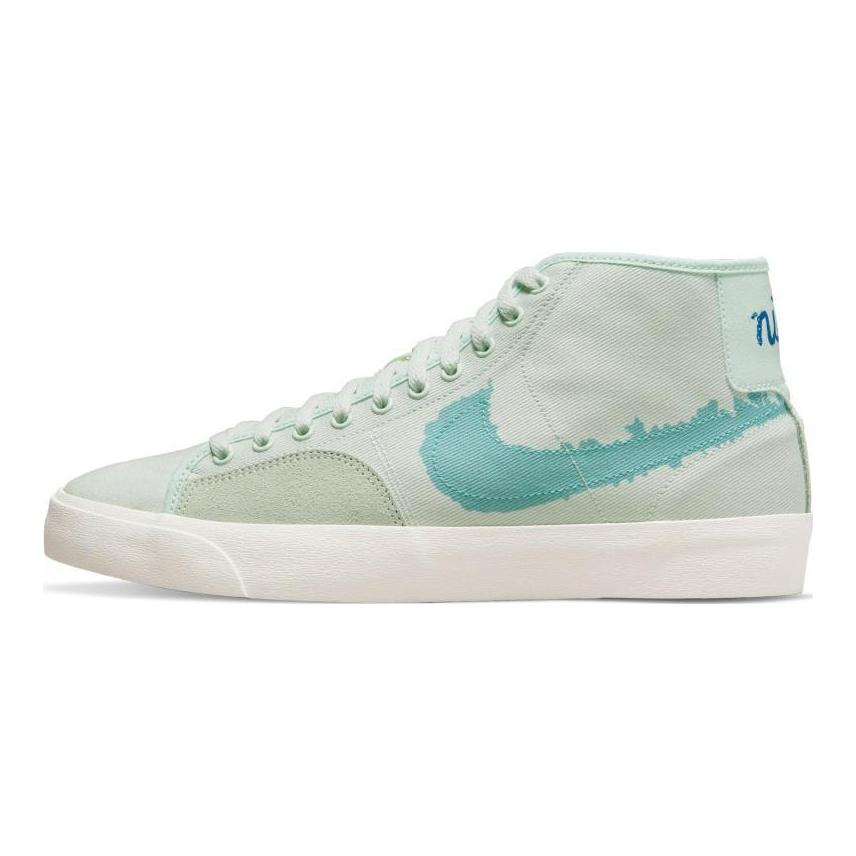 Nike Blazer SB Court Mid Premium Barely Green Sneakers Skateboard Shoes DM8553-300
