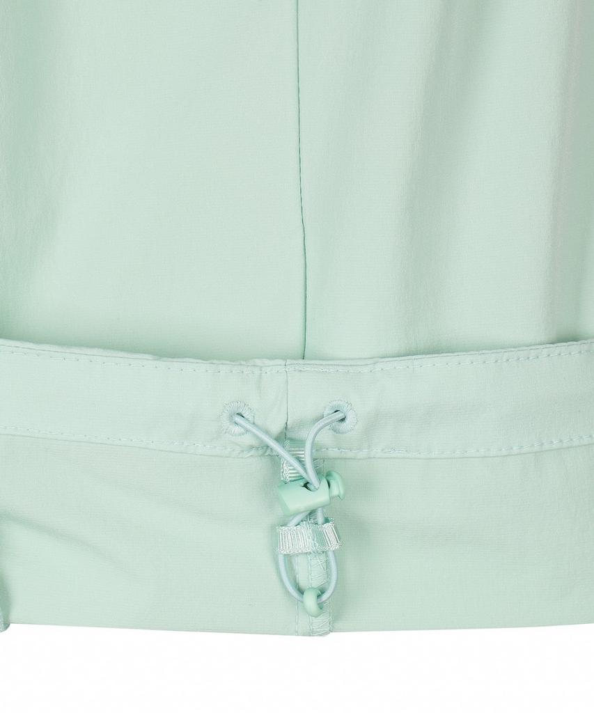 DISCOVERY EXPEDITION Women'S Freshvent Lightweight Woven Training Short Sleeve Hooded Anorak (L/Mint)