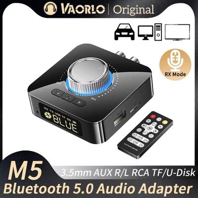 Bluetooth Receiver Transmitter LED BT 5.0 Stereo AUX 3.5mm Jack RCA Handsfree Call TF U-Disk TV Car Kit Wireless Audio Adapter
