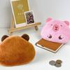Cute Capybara Coin Pouch Plush Coin Purse Small Storage Bag Cartoon Children's Wallet Personalized Coin Bag Couple Gifts