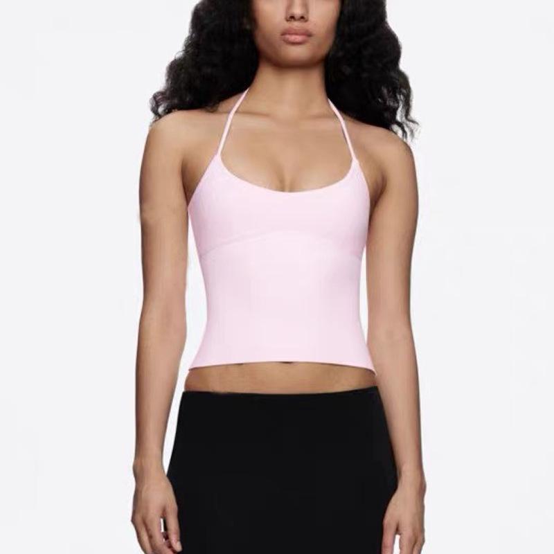 Женский кросс-бордерный топ-майка для йоги с красивой спиной для пилатеса, танцев и фитнеса Large