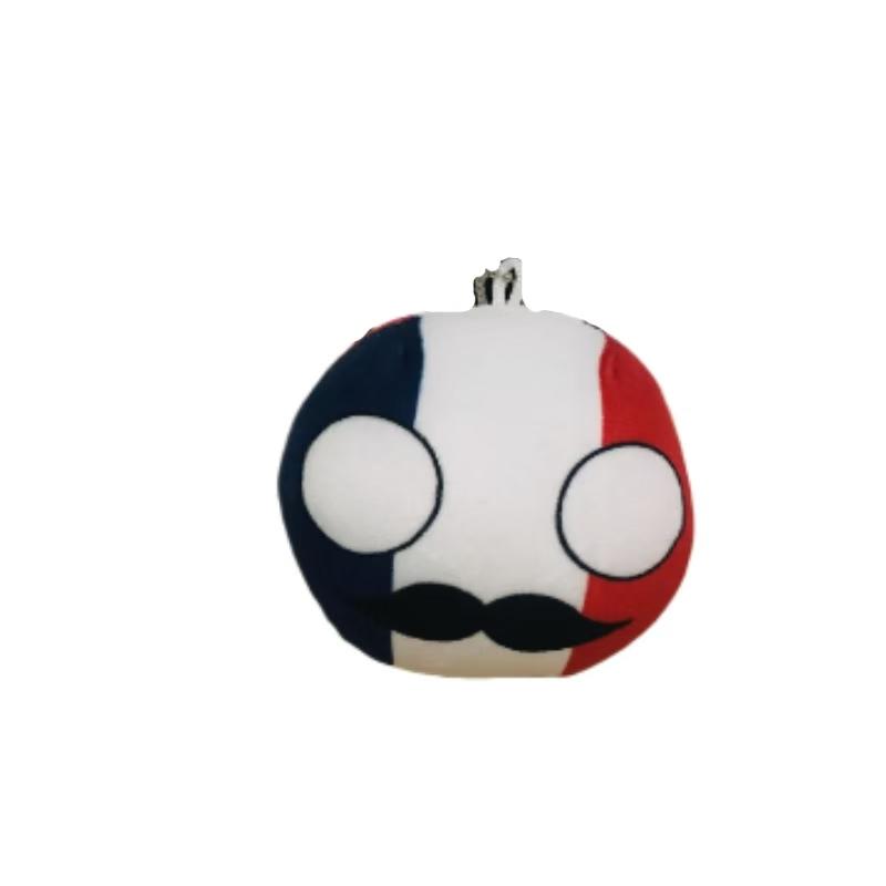 10cm plyšová hračka Polandball UK Ukrajina Německo Countryball vycpaná panenka dekorace